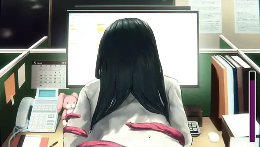 Hentai Game – This Office Worker Keeps Turning Her Ass Towards Me