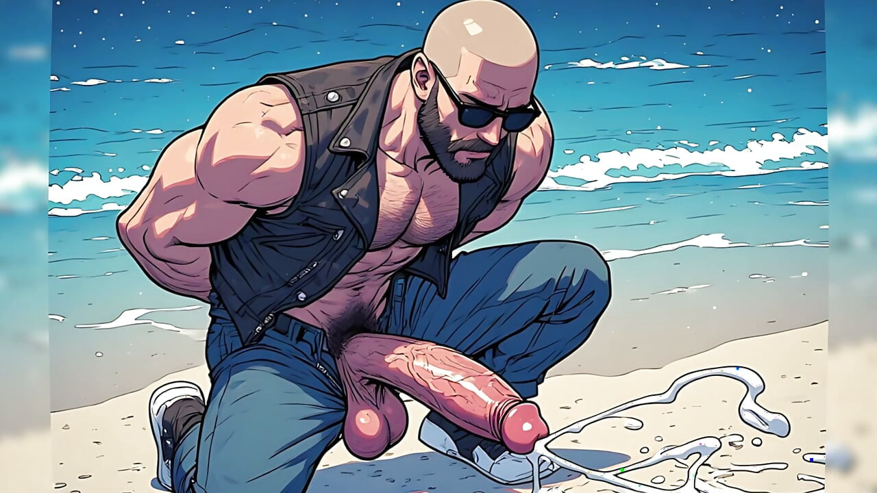Hot Biker Men Cocks Out (ai)