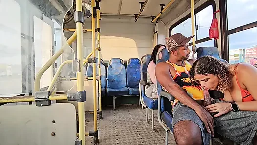 A SHAMELESS COUPLE RIDING IN PUBLIC TRANSPORT AND BACKSEAT PASSENGER FILMING EVERYTHING