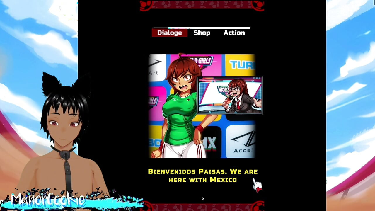 World Cup Girls - A FIFA world cup game and Mexico has challenged us and we might get a special blow job!