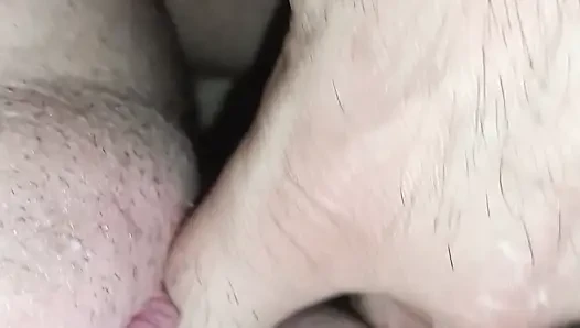 Very horny to squirt sex in her ass and finally jerk off
