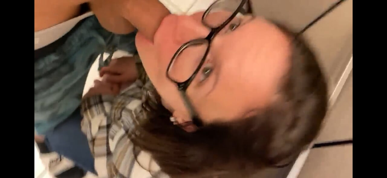 After stroking him, my 55m hot photographer fondled my tits and pussy then fucked my mouth standing. I gave an amazing blowjob!