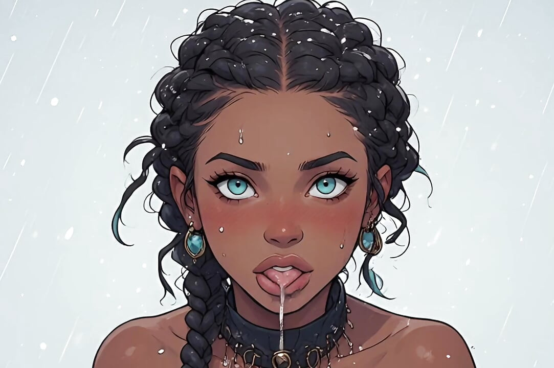 Gorgeous Afro Women in the Cold of Winter part 2, Hentai, artificial intelligence, animation, uncensored