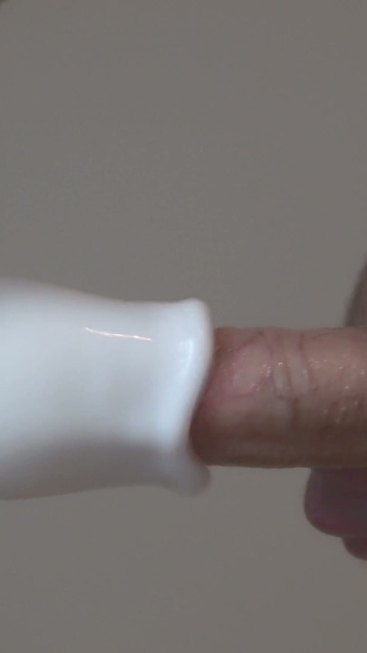 My husband trying the Automatic Rotating Male Masturbator Blow Job Cock Stroker Sex Toys by Sohimi | Clip 1