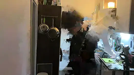 Kitchen Fisting Frenzy - Mature Sluts Stretched Wide Open