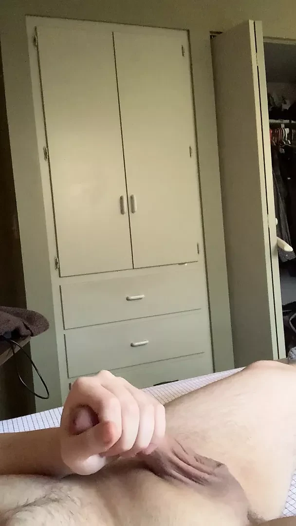 Rubbing my cock until I get a hot thick gooey surprise