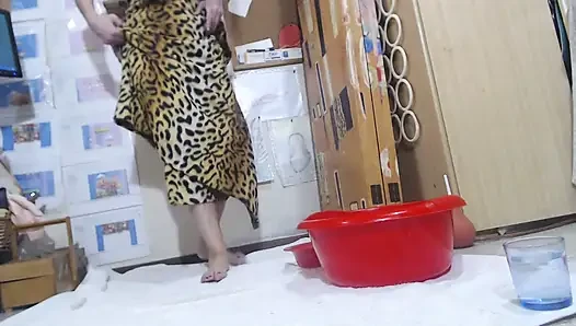 Fill Your Mouth with Water and Slowly Spit It on Your Feet