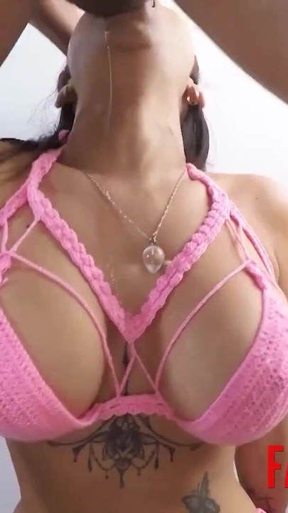 Big Tits Colombian Hottie Gets DEEP Throat Fucked By Euro BWC | Clip 1
