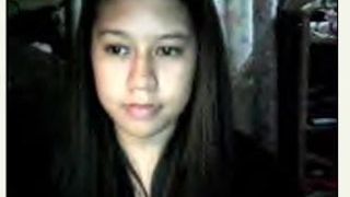 filipino lady danching  on webcam