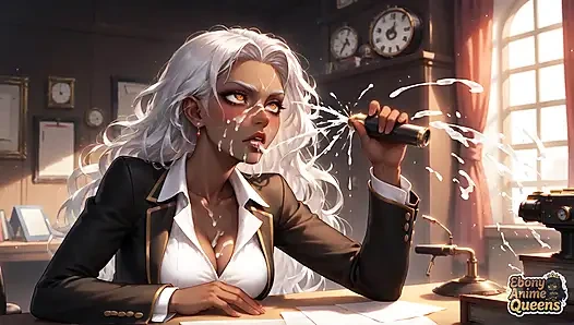 Sinnliche ebenholz-Konformität und dunkel süße büro-dominanz!