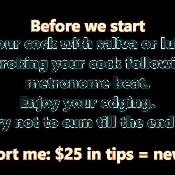 Guided JOI, Metronome Edging Challenge