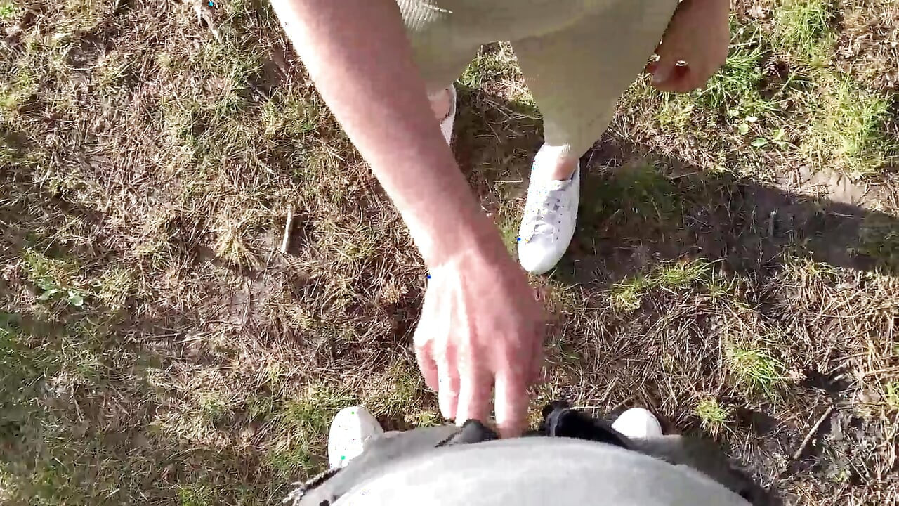 a walk along the river bank ended with a blowjob and a cumshot in the mouth