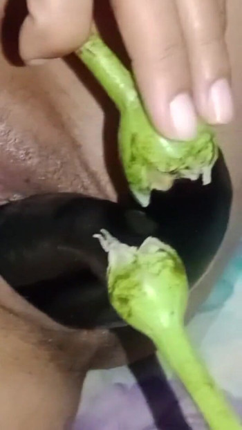 Emotional moment from "Sexy wife threesame try big vegetable  and Big cock in big pussy hole"