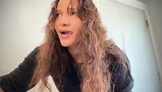 Michelle Makes Daddy's Request, Fingers in Her Ass and Licking Fingers.