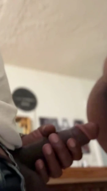 Powerful moment from "Ebony girl twerking on the dick after school on bar stool"