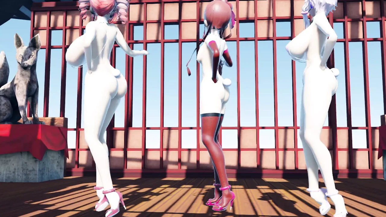 Three Hot Sexy Girls Dance Naked.