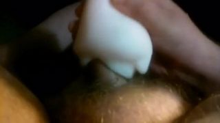 Small dick playing with pocketpussy (or pocket mouth??)