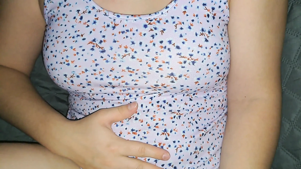 While I'm watching TV, my stepsister strips naked in front of me and asks me to fuck her