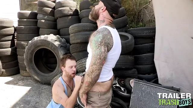 TRAILERTRASHBOYS Jack Dixon Has His Dick Blown Outdoor