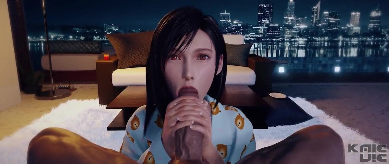 Tifa Lockhart Blowjob & Facial Animation