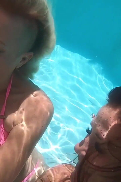Underwater Swimming Pool Threesome