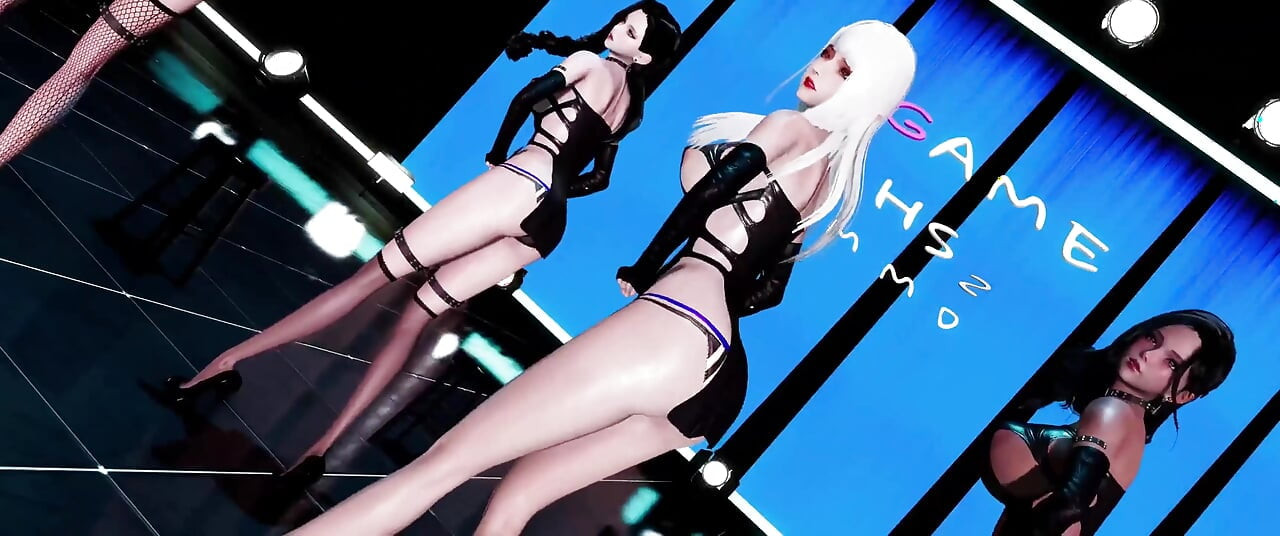 [mmd] Brave Girls - Rollin' Four People; Nude Dancing; Dance Sex; Black Stockings; Group Sex; Doggy Style;