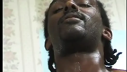 Dirty little whore gets fucked while sucking dick