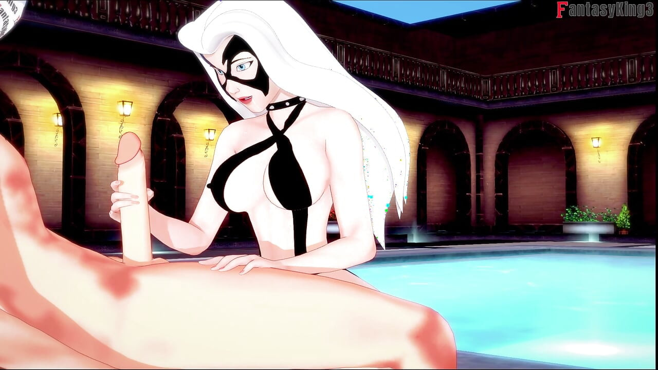 Felicia Hardy (Black Cat) bikini blowjob - Marvel