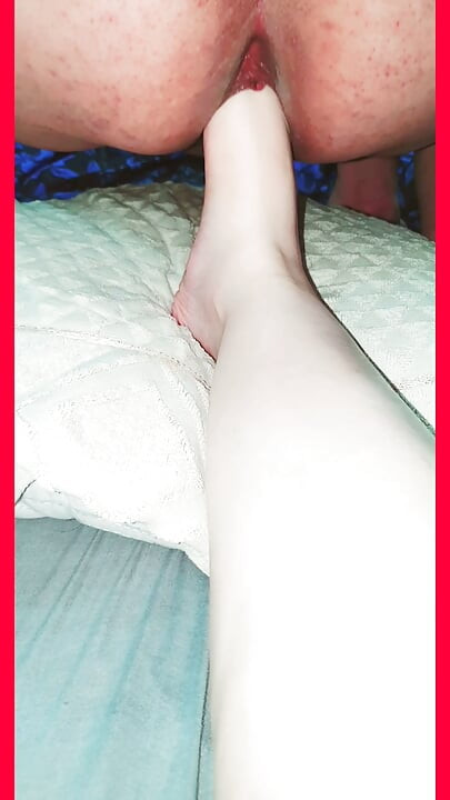 Cumming On My Leg While Shoving My Foot Deep Inside His Loose Asshole Arabian Mistress Wife Domination Step