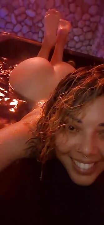 More The motel making videos in the bathtub