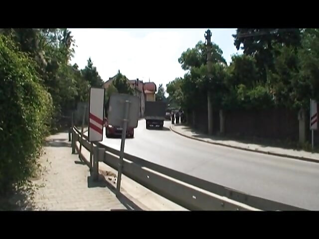 Amateurs have outdoor sex with a slutty girl