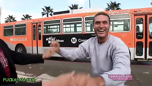 FUCK A FAN – John Sucks Own Cock w Sara Jay!