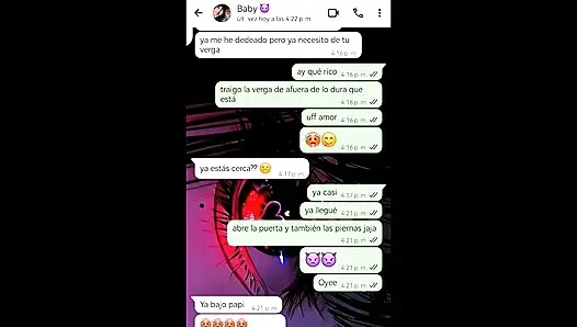 Hot Whatsapp Conversation with My Girlfriend's Ends in Happy Ending - Nati Sweet - Natasha Caseros