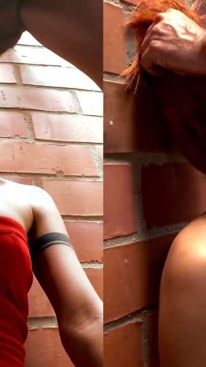 Submissive slut PUBLICLY gagging on dick, deepthroating and getting a facial | Clip 1