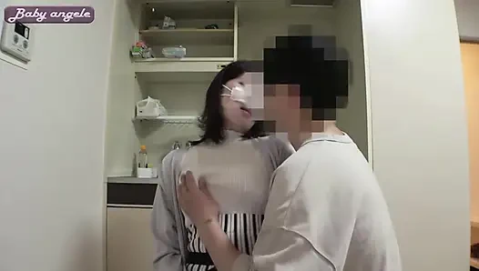 Elegant Quiet Wife. F Cup Droop Bust and Unexpectedly Sensual Tongue Tease - Part1