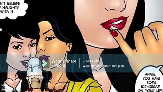 Savita bhabhi aur annie ki gaand faad chudai.