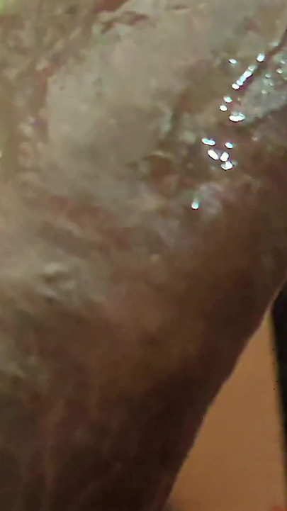 Black man playing the try not cum challenge with his wife sucking on his cock, failed and ended up cumming inside her mouth | Clip 1