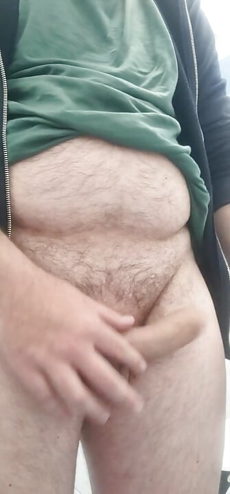 I masturbate in a public bathroom