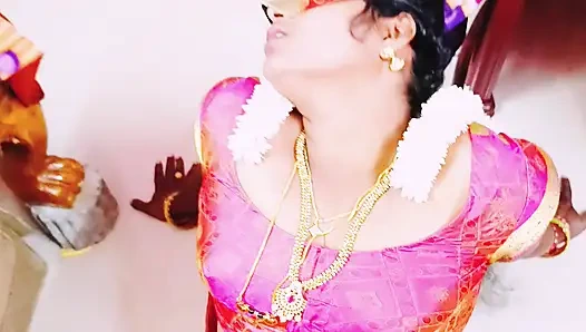 Ibu rumah tangga desi selingkuh suami bersetubuh swamiji. Pembicaraan kotor Telugu.