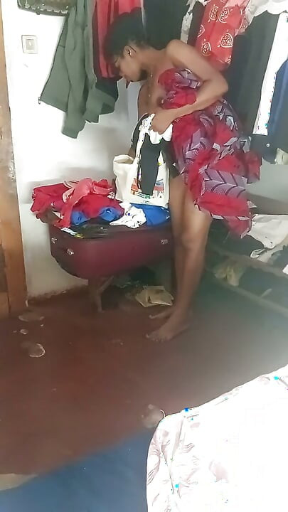 Hot night with a lush young African woman