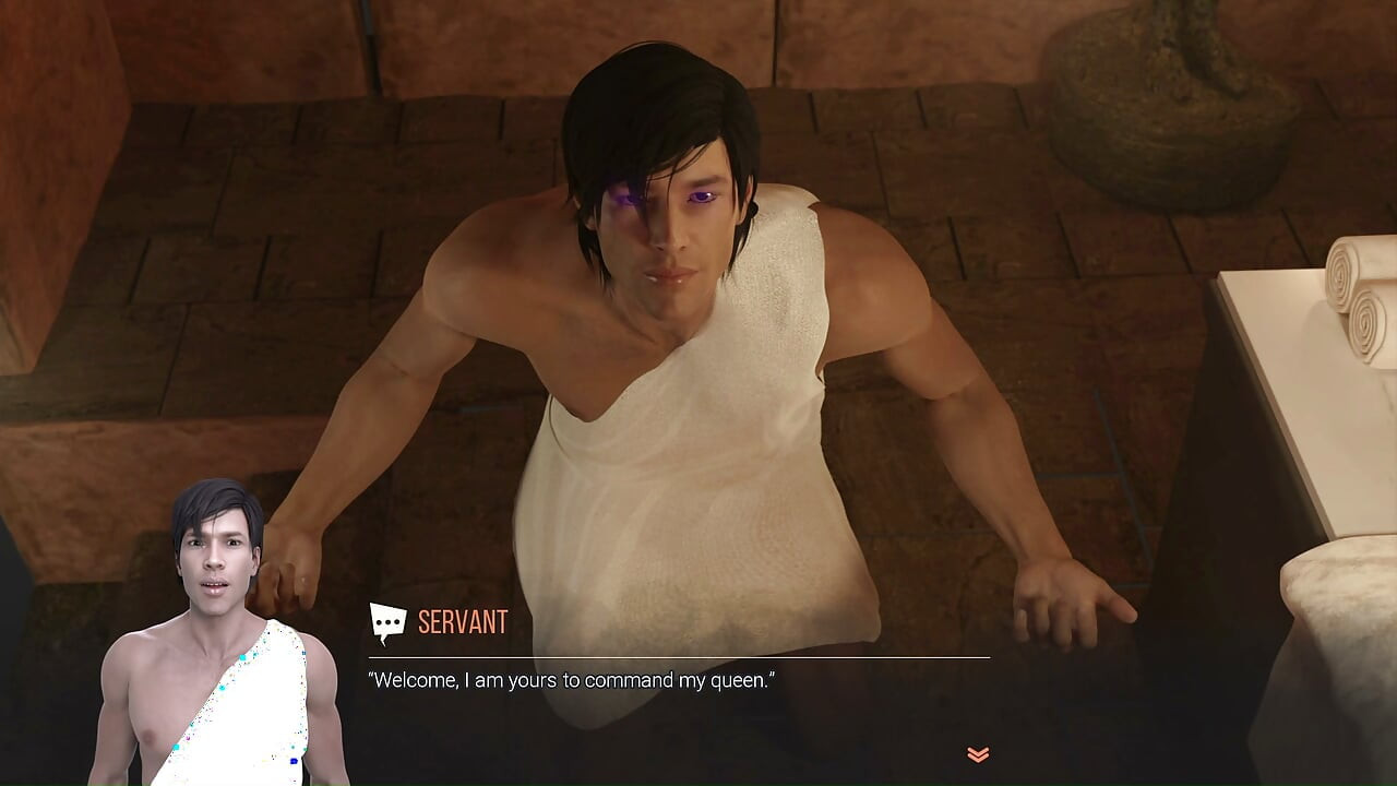 Sexy Queen Lara Cheating with a Servant and Getting Fucked, Visual Novel
