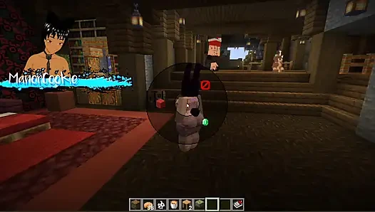 Minecraft figura - n mencoba beberapa model baru seperti wanita seksi ini dengan telinga kelinci