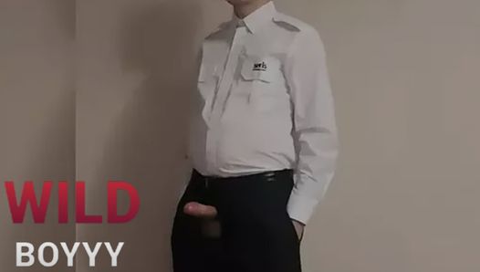 Security Guard, show Big Dick at work