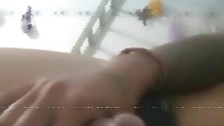 Secretly filmed masturbating alone in the motel room