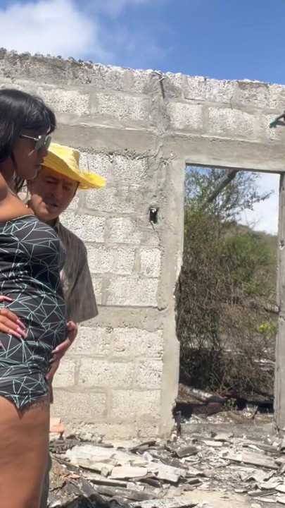Beautiful, busty, and big-assed MILF stepmom fucks the construction worker. | Clip 1