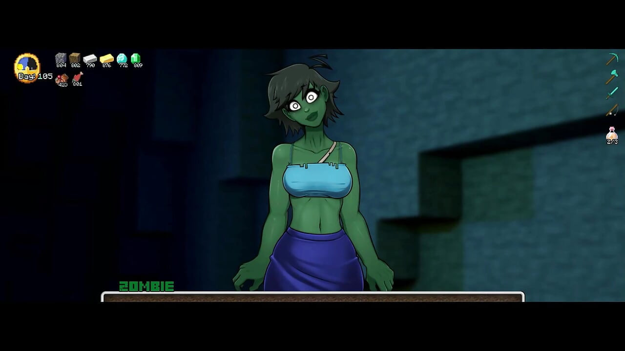 Minecraft napaljena letelica - deo 54 Zombi devojka! Loveskysanhentai