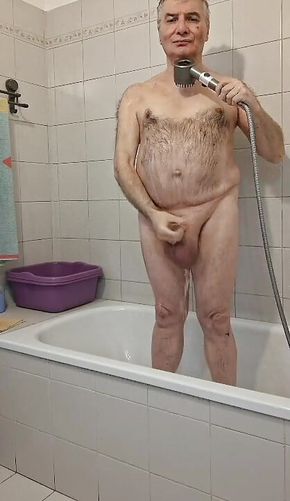 my dick in the shower