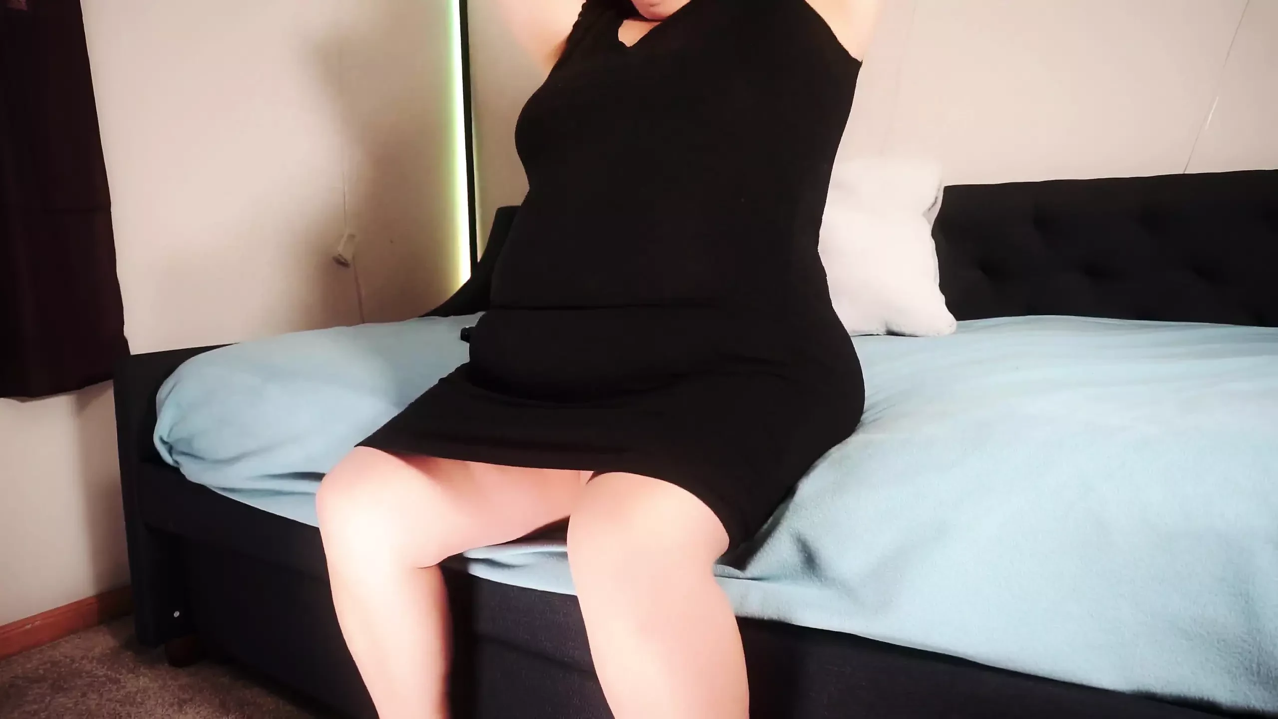 Long Black Dildo and Vibe