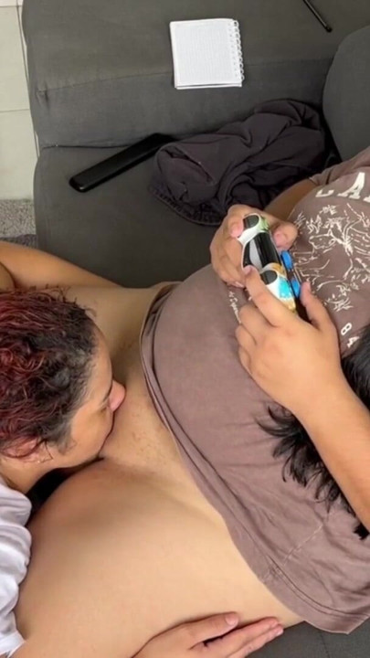An important game and my stepsister just wants to lick my pussy | Clip 1