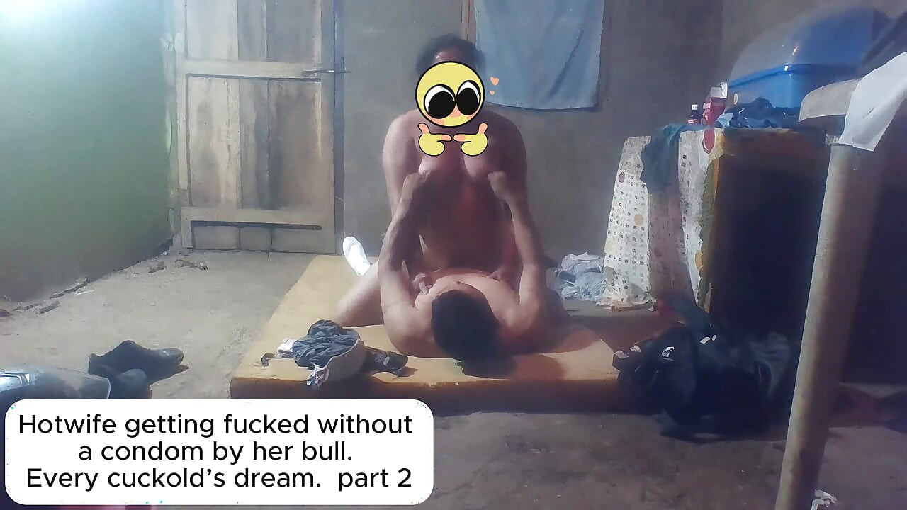 Hotwife getting fucked without a condom by her bull. Every cuckold's dream. part 2.